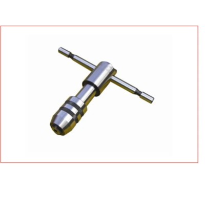RS PRO Tap Wrench T-Handle Tap Wrench Steel Chrome Finish Thread Size M3 to M5 Overall Length 105mm 230-0112