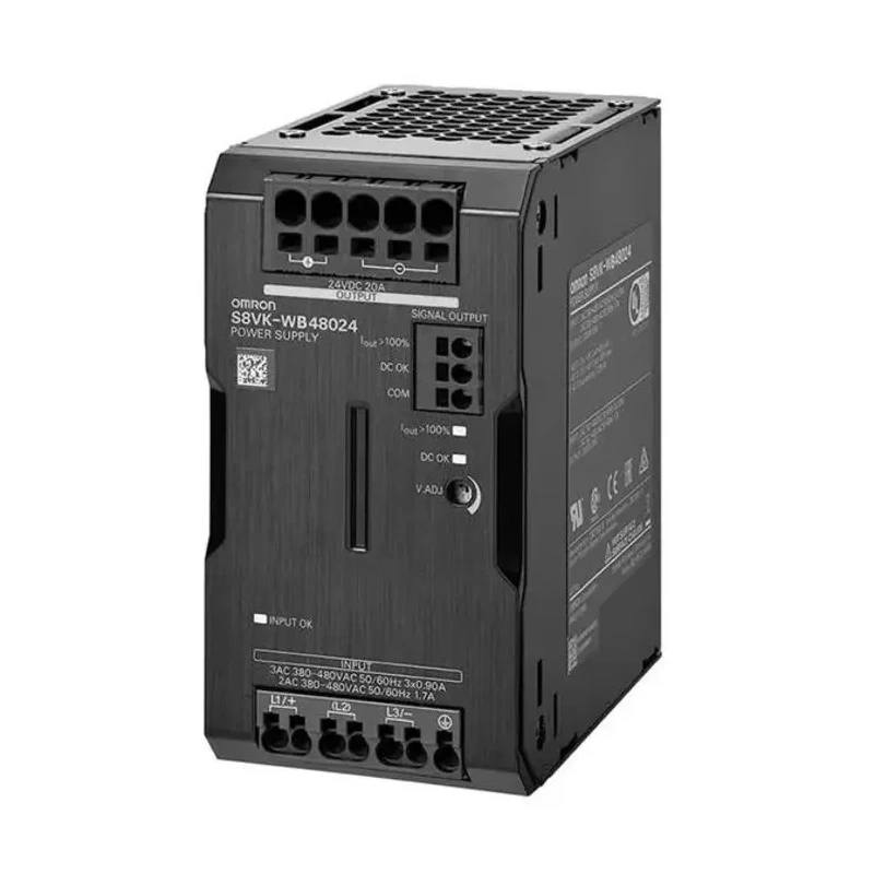 Omron S8VK-WA Switched Mode DIN Rail Power Supply 400V AC Input 48V DC, 10 A Output, 480 W, 3-Phase S8VK-WA