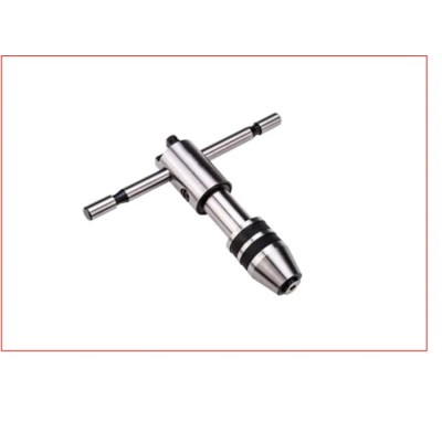 RS PRO T-Handle Tap Wrench Steel Chrome Finish Ratcheting 1/8 To 1/4 Thread Size 230-0113