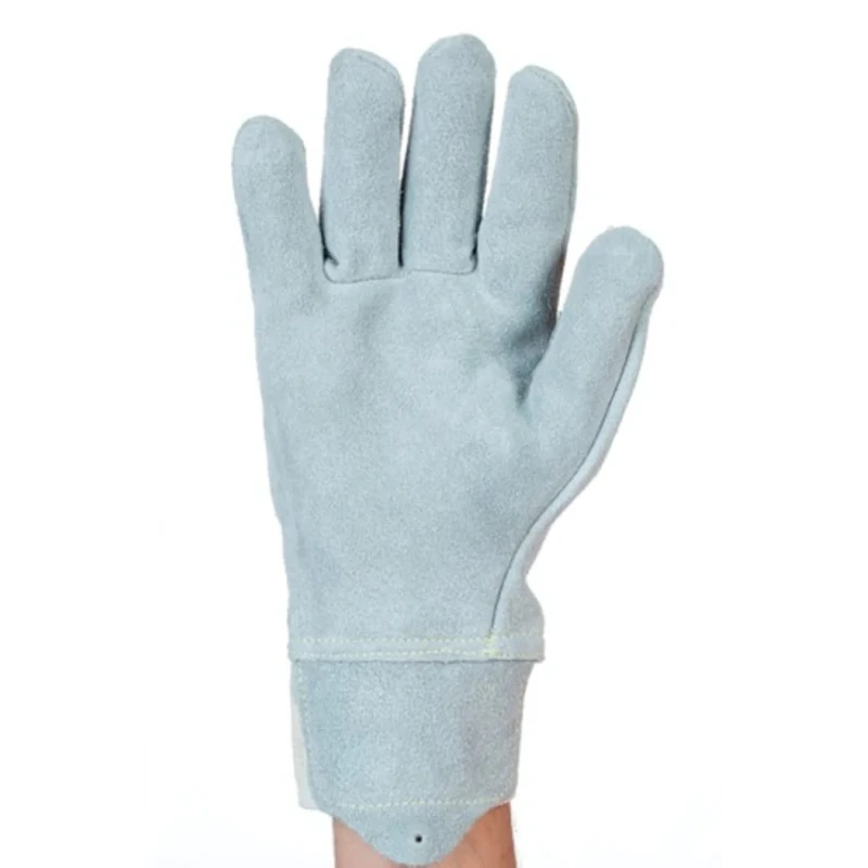 Tornado Colossus Grey Leather Work Gloves Size 8 Cut Resistant with Aramid Lining TC1-08