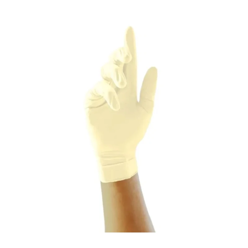 Unigloves Natural Latex Disposable Gloves Food Safe, Powder-Free, 0.1 mm Thickness, Size 10/XL GS0015