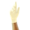 Unigloves Natural Latex Disposable Gloves Food Safe, Powder-Free, 0.1 mm Thickness, Size 10/XL GS0015