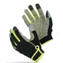 Flexitog Yellow Black Leather Thermal Work Gloves, Size 7, Cold Resistant, Touchscreen Compatible FG126
