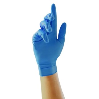 Unigloves Blue Nitrile Powder-Free Disposable Gloves Medical Grade Food Safe 0.08 mm GS0043