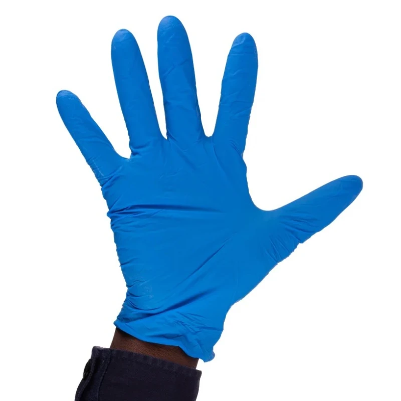 Unigloves Blue Nitrile Disposable Gloves Food Safe 0.08 mm Thickness Size 10/XL GS0045