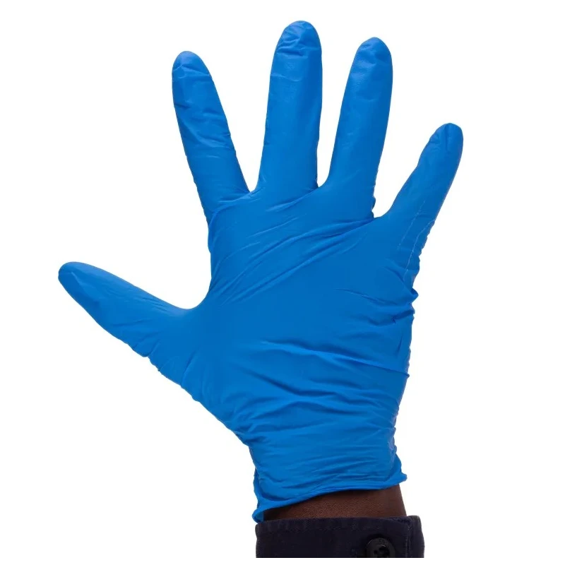 Unigloves Blue Nitrile Disposable Gloves Food Safe 0.08 mm Thickness Size 10/XL GS0045