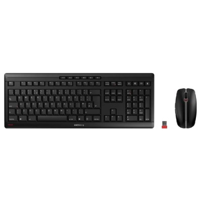 Cherry Wireless Multimedia Keyboard & Mouse Set QWERTY UK Layout USB Connection Black JD-8500GB-2