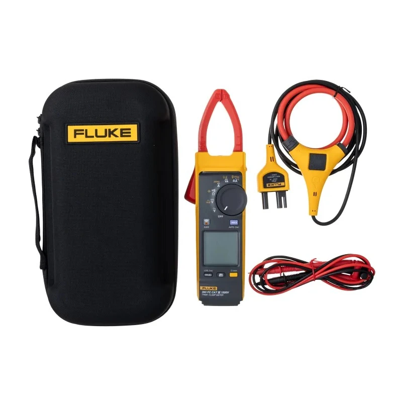 Fluke AC/DC Clamp Meter 1000 A DC 2500 A AC 1500 V DC 1000 V AC True RMS Backlit Display FLUKE-393FC/E