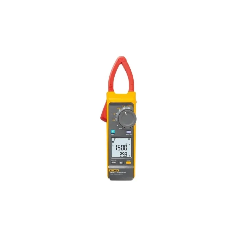 Fluke AC/DC Clamp Meter 1000 A DC 2500 A AC 1500 V DC 1000 V AC True RMS Backlit Display FLUKE-393FC/E