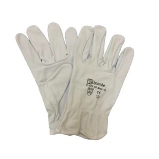 Liscombe Grey Leather Work Gloves Size 9 Leather Coating 421-09