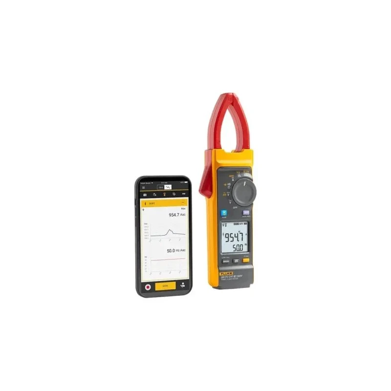 Fluke AC/DC Clamp Meter 1000 A DC 2500 A AC 1500 V DC 1000 V AC True RMS Backlit Display FLUKE-393FC/E
