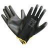 Liscombe Black Polyamide Work Gloves Size 6 with Polyurethane Coating LN614-06