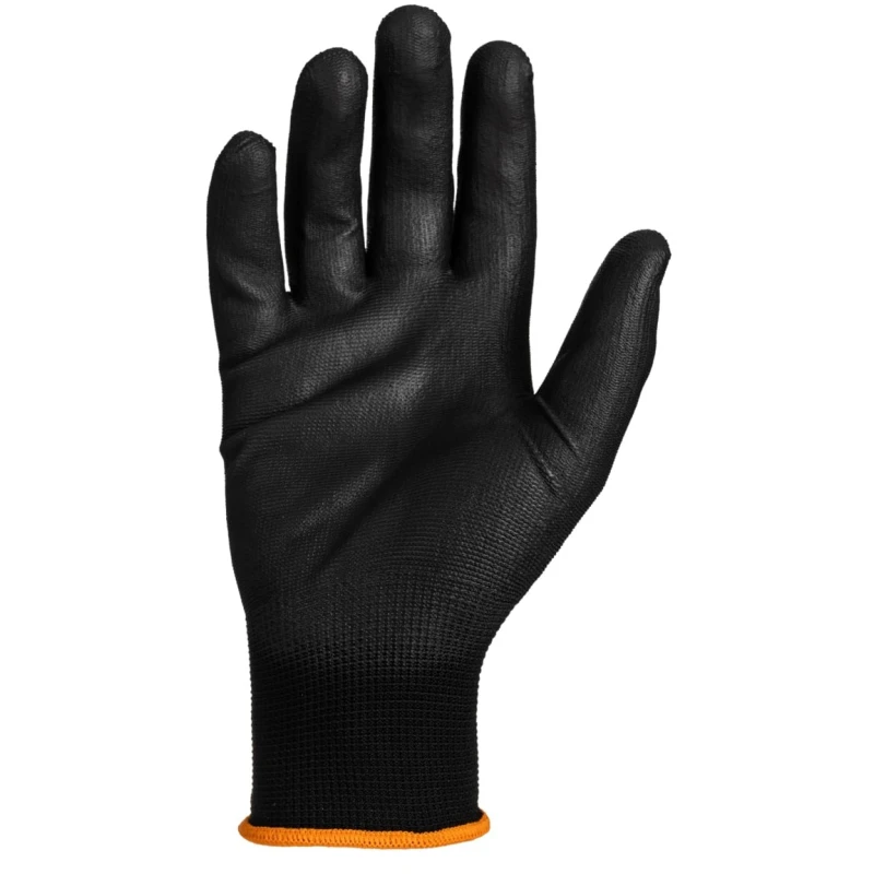 Liscombe Black Polyamide Work Gloves Size 7 with Polyurethane Coating LN614-07