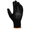 Liscombe Black Polyamide Work Gloves Size 8 Polyurethane Coating LN614-08
