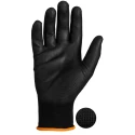 Liscombe Black Polyamide Work Gloves Size 8 Polyurethane Coating LN614-08