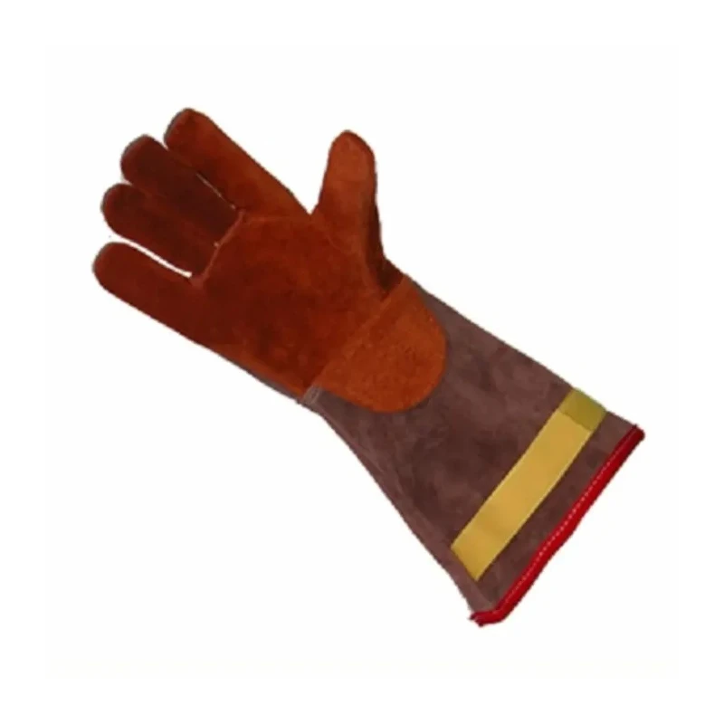 RS PRO Brown Brontoguard Leather Coating Heat Resistant Work Gloves Size 9 L6-516-V
