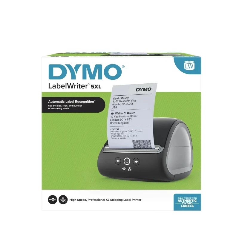 Dymo DYMO LABEL WRITER 5XL Handheld Label Printer 106 mm Max Label Width Black 300 dpi 2112725