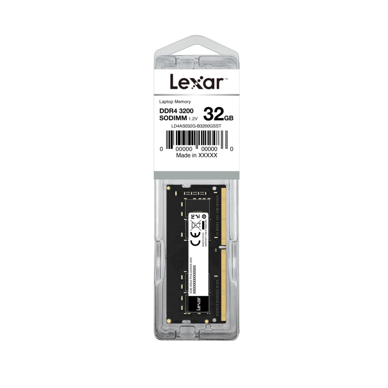 Lexar 32 GB DDR4 Laptop RAM 3200 MHz DIMM 1.2V 