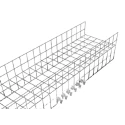 Rittal Cable Tray Sheet Steel Material 2.2 m Length x 120 mm Width x 300 mm Depth Model 7888311