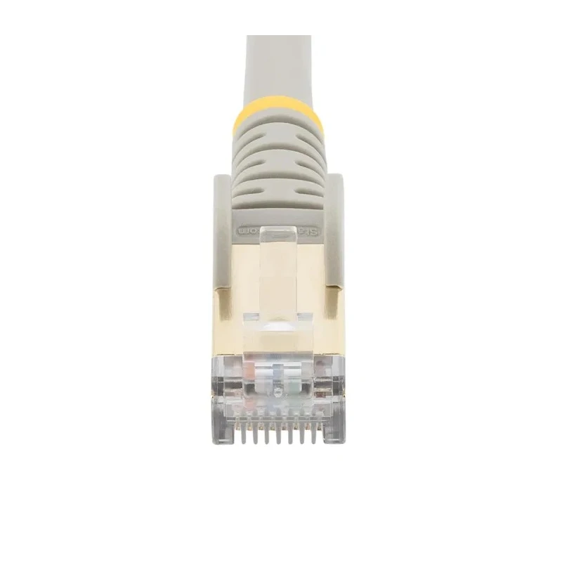 StarTech.com Cat6a Ethernet Cable, 10 m Length, Shielded Screened, Stranded Copper Conductor, Grey PVC Jacket 
