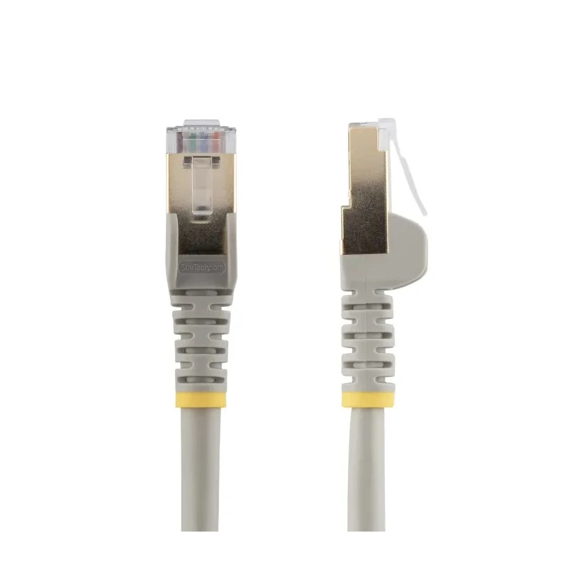 StarTech.com Cat6a Ethernet Cable, 10 m Length, Shielded Screened, Stranded Copper Conductor, Grey PVC Jacket 