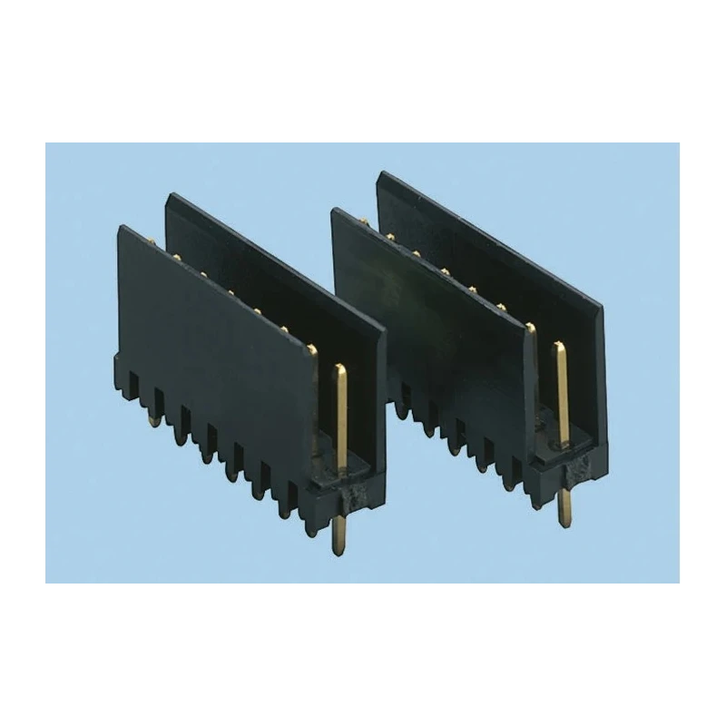 Stelvio Kontek 475 Series Straight Through Hole PCB Header, 7 Contacts, 2.54 mm Pitch, 1 Row, Shrouded 66100711622