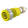 Staubli Yellow Female Banana Socket 4 mm Connector Solder Termination 1kV 32A Gold Plating 23.3020-24