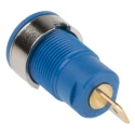 Staubli Blue Female Banana Socket 4 mm Connector Tab Termination 1kV Voltage 24A Current Gold Plating 23.3000-23