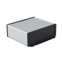 Hammond Flanged 1457 Series Black Clear Anodised Extruded Aluminium Enclosure IP65 31 mm x 120 mm x 58.9 mm 1457C1202