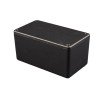 Hammond 1550 Series Black, Natural Aluminium Enclosure, IP66, IK08, 72.4 mm x 165.4 mm x 127.5 mm 1550WLBK
