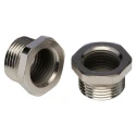 RS PRO Conduit Nickel Fitting 16 mm Nominal Size PG11 to M16 Brass Silver Finish 623-912