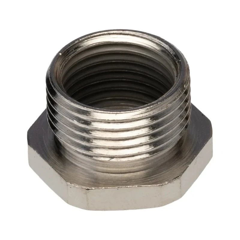 RS PRO Conduit Nickel Fitting 16 mm Nominal Size PG11 to M16 Brass Silver Finish 623-912