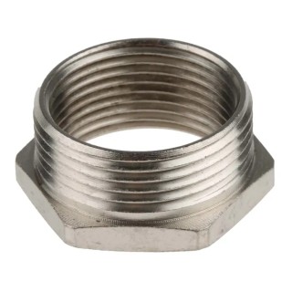 RS PRO Conduit Fitting Nickel Finish Brass 21 mm Nominal Size PG21 to M25 Thread 623-956