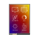 4D Systems TFT LCD Display, 60.96 mm Diagonal, 240 x 320 Pixel, SPI Interface, LED Backlight 4DLCD-24320240-IPS