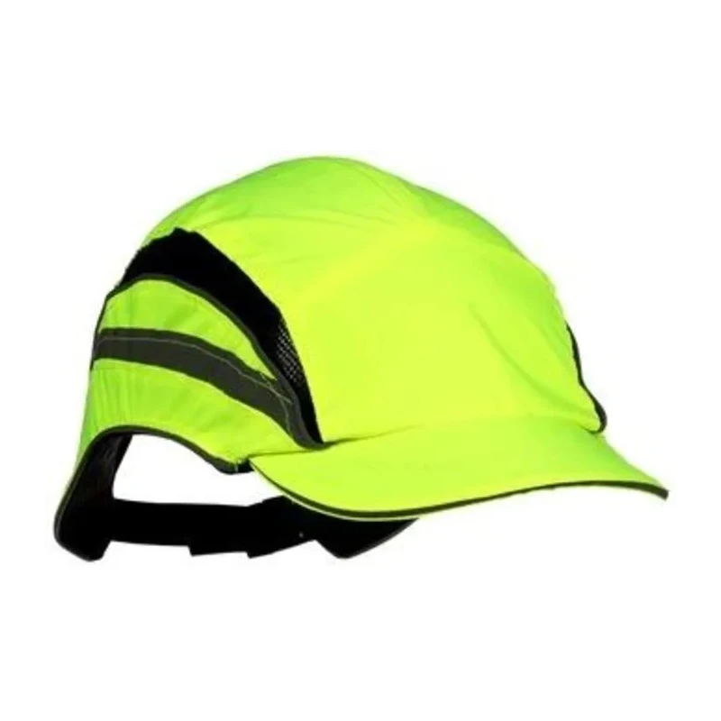 3M Yellow Short Bump Cap ABS Head Protection 52 to 65 cm Adjustable Strap 7100217844