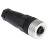 Hirschmann Circular Connector, 4 Contacts, Cable Mount, M12 Socket, Female, IP67, Polymer 933139100 ELKA 4012 PG7 black