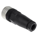 Hirschmann Circular Connector, 4 Contacts, Cable Mount, M12 Socket, Female, IP67, Polymer 933139100 ELKA 4012 PG7 black