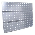 Raaco Steel Wall Mount Tool Panel 1.04m Width 440mm Height 2 Perforated Panels with 28 Assorted Super Clips 109642