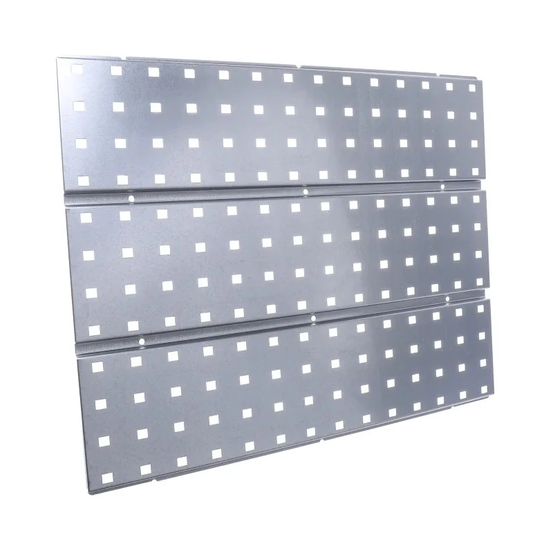 Raaco Steel Wall Mount Tool Panel 1.04m Width 440mm Height 2 Perforated Panels with 28 Assorted Super Clips 109642