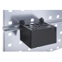 Raaco Steel Wall Mount Tool Panel 1.04m Width 440mm Height 2 Perforated Panels with 28 Assorted Super Clips 109642