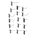 Raaco Steel Wall Mount Tool Panel 1.04m Width 440mm Height 2 Perforated Panels with 28 Assorted Super Clips 109642
