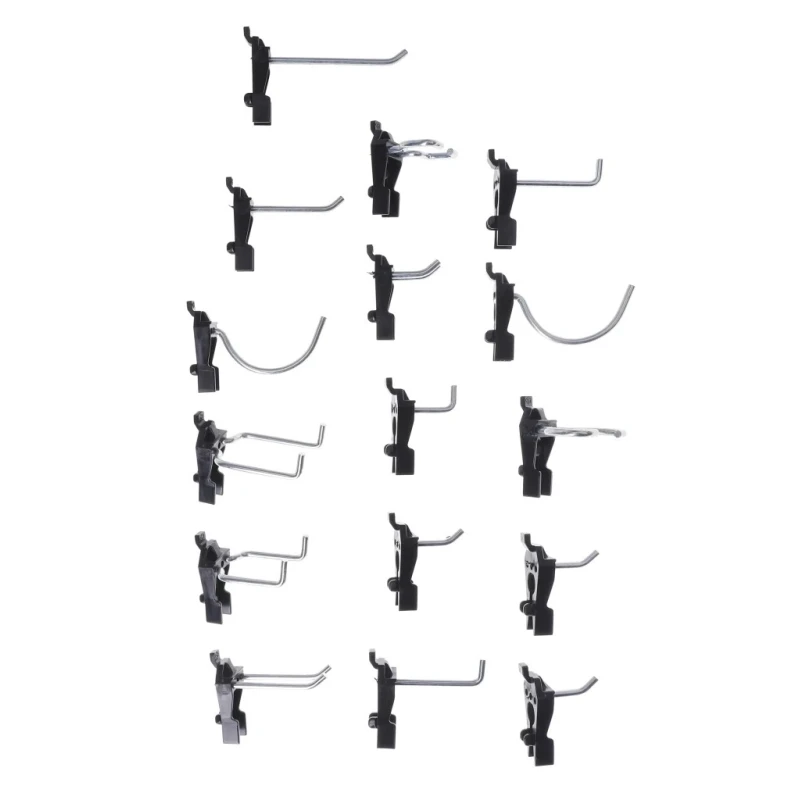 Raaco Steel Wall Mount Tool Panel 1.04m Width 440mm Height 2 Perforated Panels with 28 Assorted Super Clips 109642