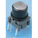 MEC IP67 Black Illuminated Tactile Switch, SPST, 50mA, 24V DC, Through Hole Surface Mount IP67 IP Rating IP67