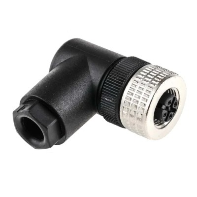 Hirschmann Circular Connector, 4 Contacts, Cable Mount, M12 Socket Female, IP67 Rated, E 933172100 ELWIKA 4012 PG7 black
