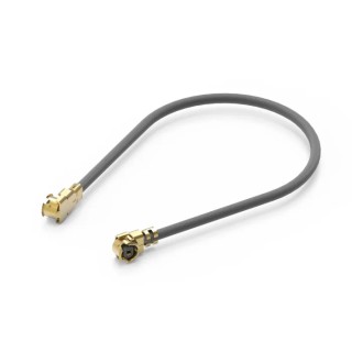 Wurth Elektronik UMRF Coaxial Cable 450 mm 50 Ω Black Jacket WR-UMRF Series 636201040450