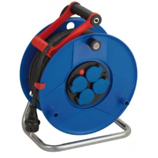 brennenstuhl 40 m 4 Socket CEE Hose Reel Extension Socket, IP44 1208344