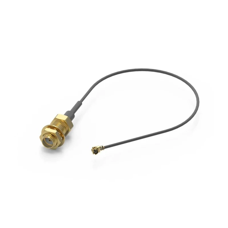 Wurth Elektronik SMA Series UMRF Coaxial Cable 50 Ω, 100 mm Length, Terminated, 200Vrms, Black Jacket 636207040100