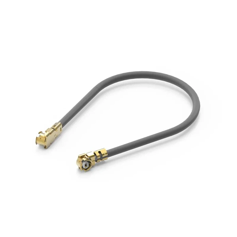 Wurth Elektronik WR-UMRF Series 150 mm UMRF Coaxial Cable 50 Ω, Black, Terminated 636201100150