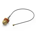Wurth Elektronik SMA Series UMRF Coaxial Cable 50 Ω, 300 mm Length, Black, Terminated 636208040300