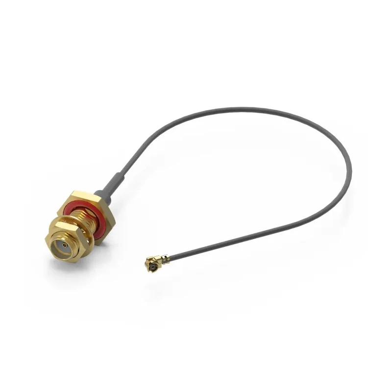 Wurth Elektronik SMA Series UMRF Coaxial Cable 50 Ω, 300 mm Length, Black, Terminated 636208040300
